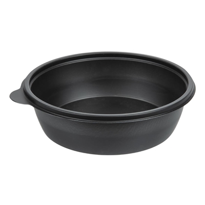 Fastpac Black Round Food Containers 1000Ml / 35Oz (300 Pack) Large