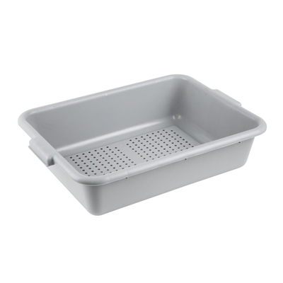 Vogue Grey Edlp Plastic Perforated Storage Box Small