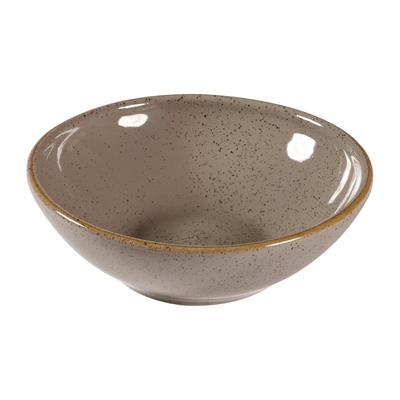 Churchill Grey Stonecast Shallow Bowls 130Mm (Pack Of 12) 9Oz