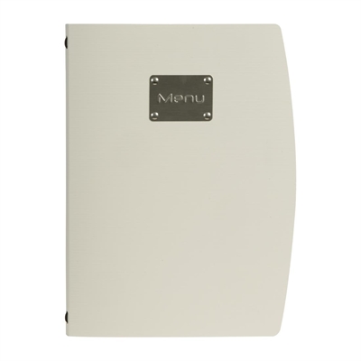 Securit Silver Rio Menu Cover A4