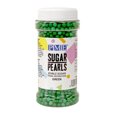 Pme Green Sugar Pearls 100G