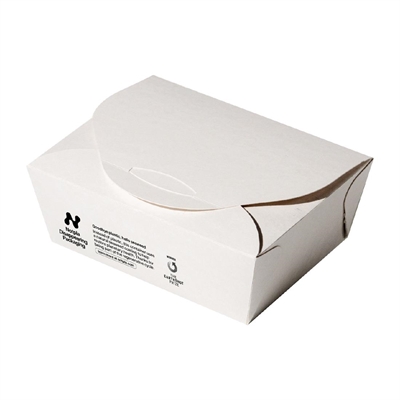 Notpla White Takeaway Boxes 1200Ml - (250 Pack) Medium