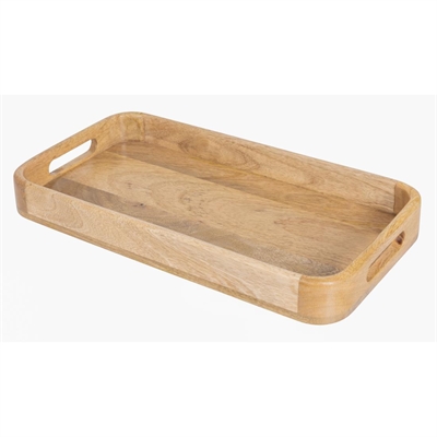 Olympia Grain Mango Wood Rectangular Deep Sided Tray 430X230mm