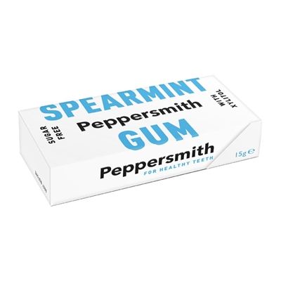 Peppersmith Gum - Spearmint (12 Pack) 15G
