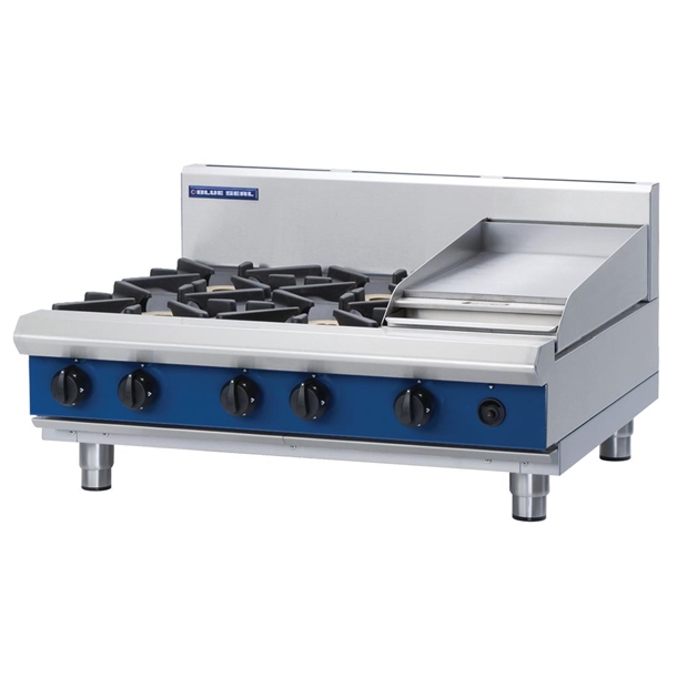 Moffat Gas Cooktop 4 Burner Bench Model - 300mm Griddle - NAT (Direct)