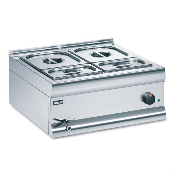 Lincat Bain Marie Base Unit Wet Heat 2x1/2 & 2x1/4 GN - 290Hx600Wx600mmD(B2B)