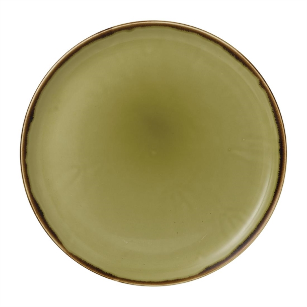 Dudson Harvest Green Coupe Plate 12 3/4" (Box 6) (Direct)