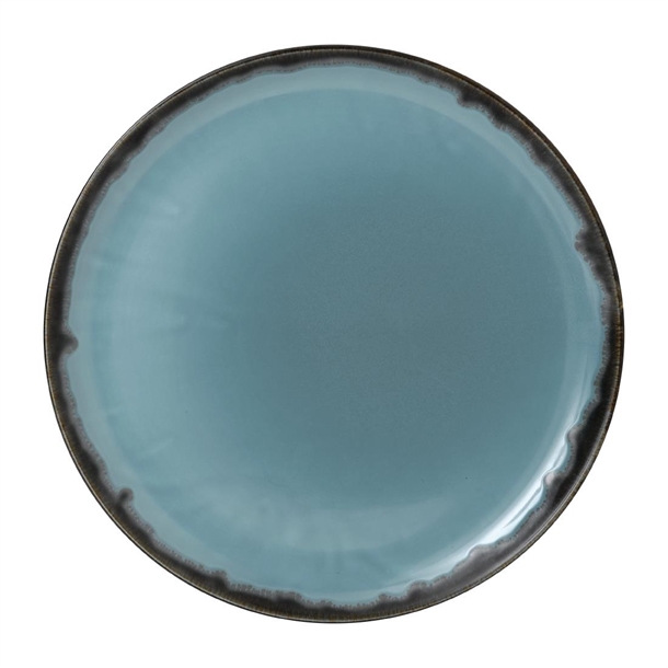Dudson Harvest Blue Coupe Plate 12 3/4" (Box 6) (Direct)