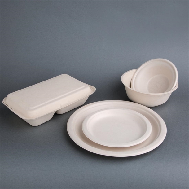 Fiesta Green Kompostierbare Burgerboxen Aus Bagasse, 284 Ml, 50 Stück – Umweltfreundliche Alternative Zu Styropor