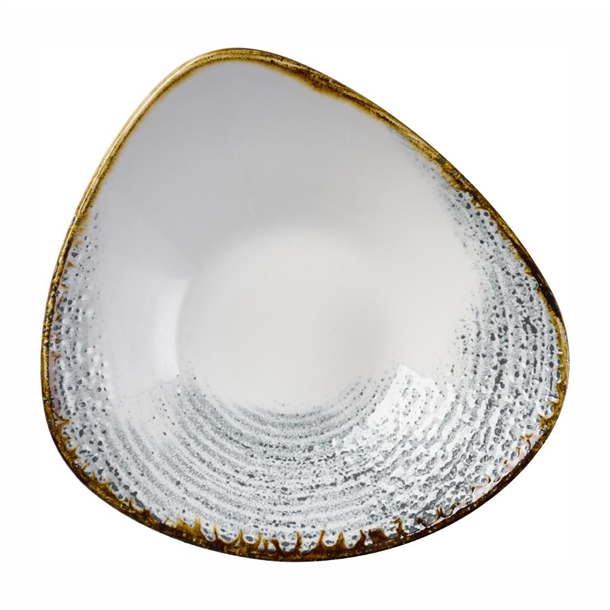 Churchill Homespun Accents Grey Triangle Bowl (Box 12) (B2B)