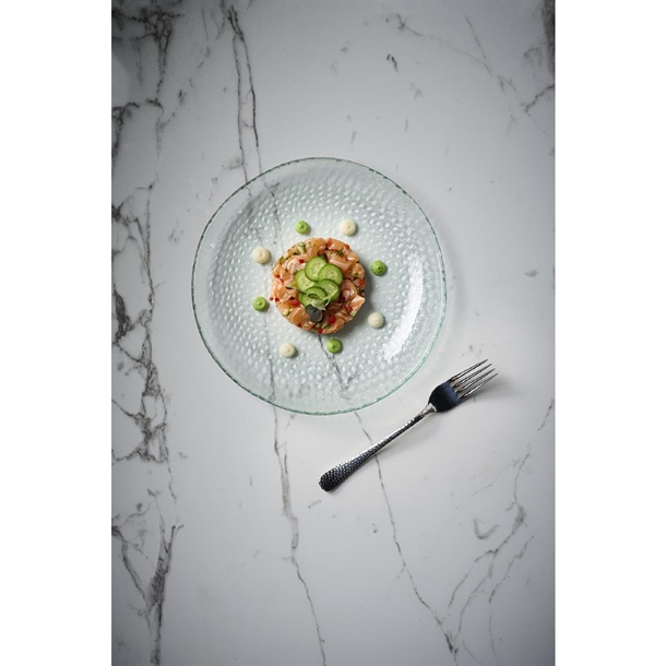 Churchill Isla Glass Clear Organic Glass Round Plate 295mm (Box 6)(Direct)