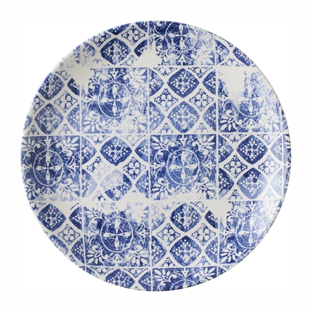 Churchill The Maker's Collection Porto Blue Coupe Plate (Box 12) (B2B)