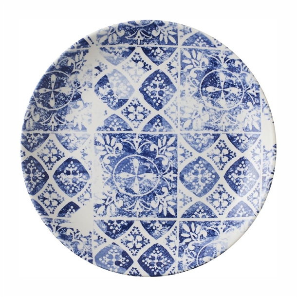 Churchill The Maker's Collection Porto Blue Coupe Plate (Box 12) (B2B)