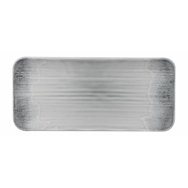 Churchill Harvest Flux Grey Organic Rectangular Platter (Box 6) (B2B)