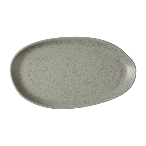 Churchill Peppercorn Grey Natural Organic Platter - 260x150mm (Pack 6) (B2B)