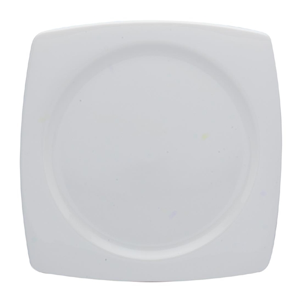 Elia Glacier White Fine China Square Plate - 260mm (Box 6) (B2B)