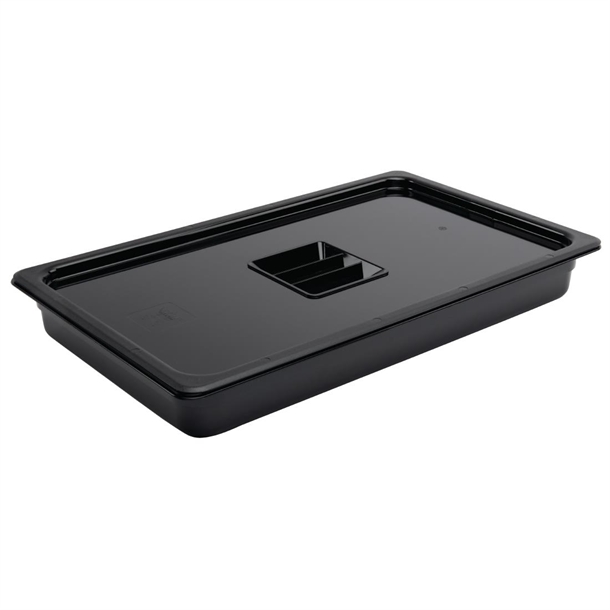 Vogue Food Pan ABS Black - GN 1/1 65mm