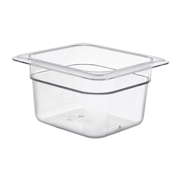 Cambro Polycarbonate Gastronorm - 1/6 100mm -Clear