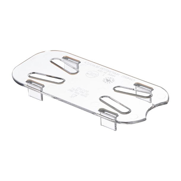 Cambro Polycarbonate Drain Shelf for 1/9 Foodpans Clear