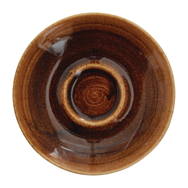 Churchill Monochrome Vintage Copper Cappuccino Saucer - 6 1/4" (Box 12) (B2B)