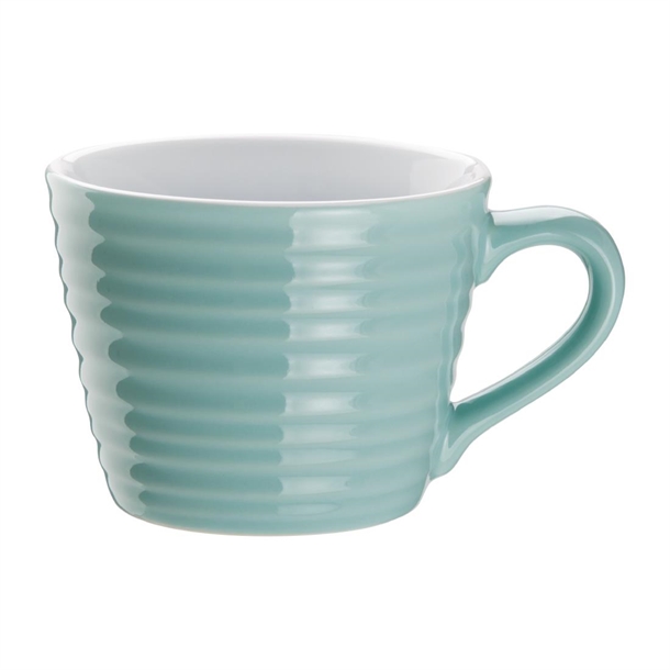 Olympia Cafe Mug Aqua Ripple - 230ml (Box 6)