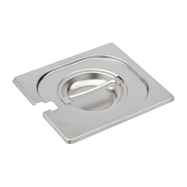 Couvercle inox avec encoche GN 1/6 Gastro M