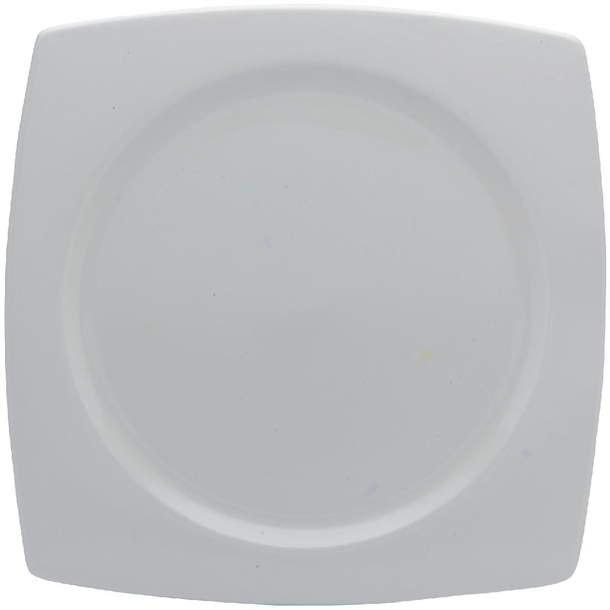 Elia Glacier White Bone China Square Plate - 260mm (Box 6) (B2B)