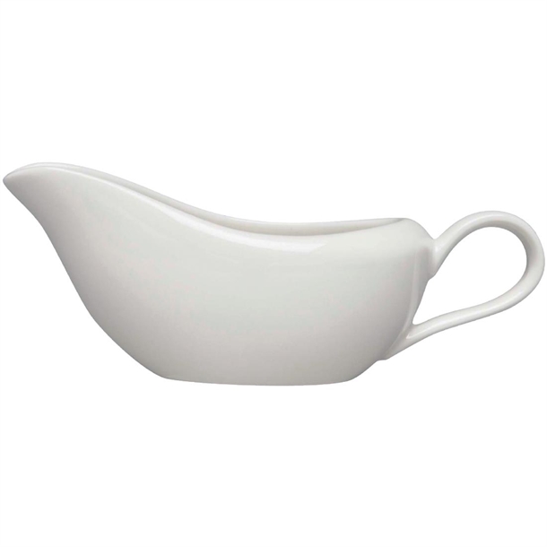 Elia Glacier White Bone China Sauce Boat - 9.5cl (Box 2) (B2B)
