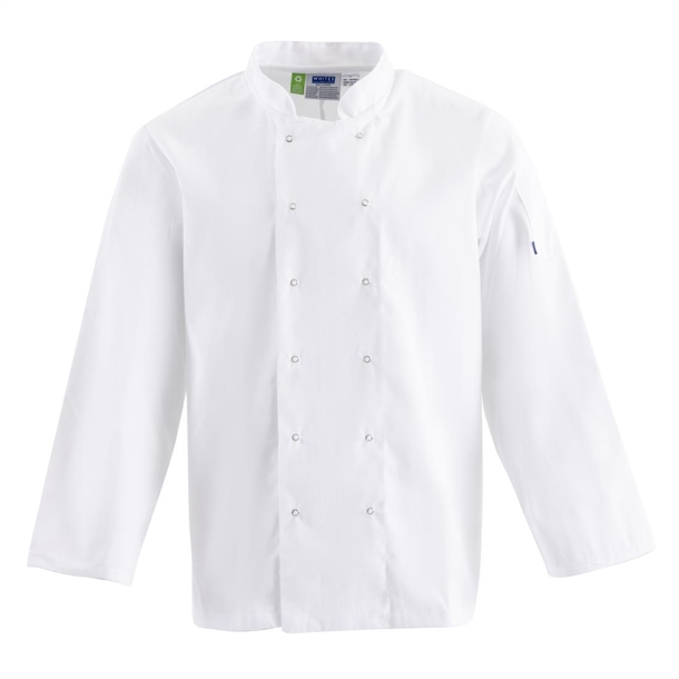 Veste de cuisine mixte Whites Vegas manches longues blanche S