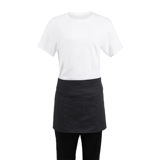 Chef Works Bistro Apron Charcoal - 750x373mm
