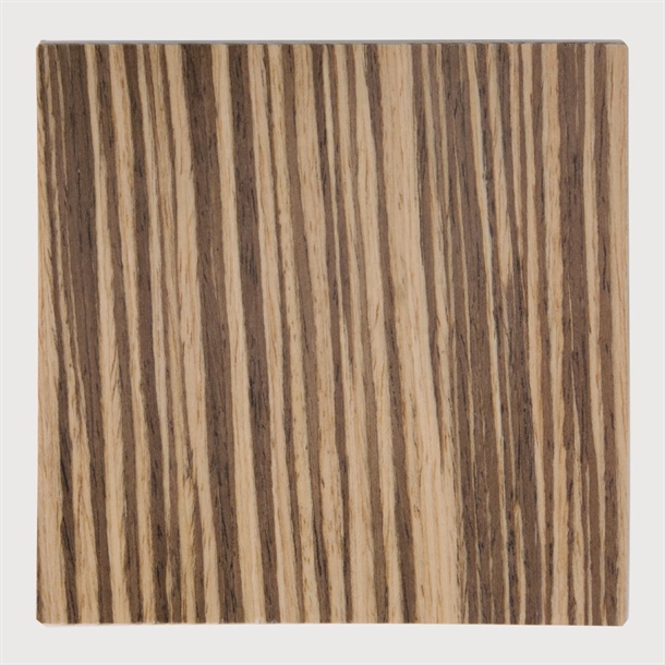 Swatch for GR344 Bolero Square Back Side Chair Zebrano