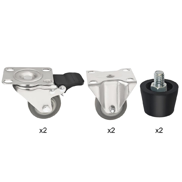 Buffalo Complete Feet & Castors (Set 6) for FS132