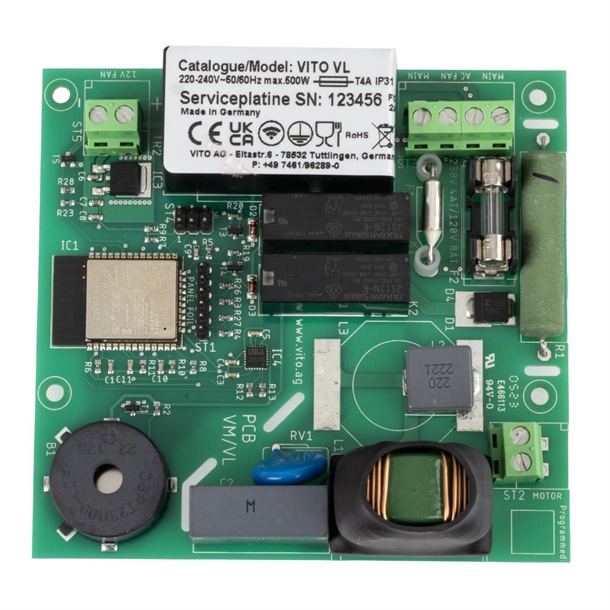 Board V80 220-240V f. Panel Foil for CU489