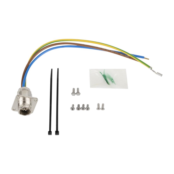Metal Power Socket with Wires for CU489