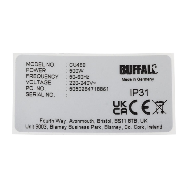 Type Label Buffalo Filter for CU489