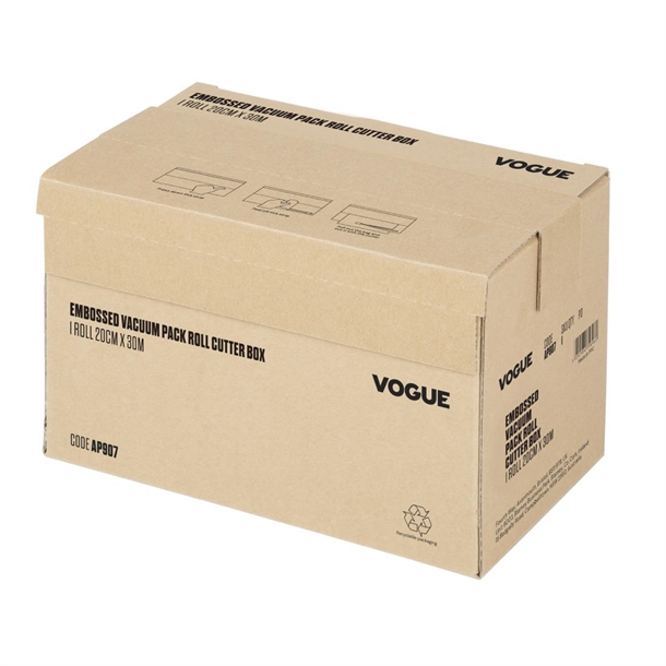 Vogue Vacuum Pack Roll with Cutter Box Embossed - 200mm