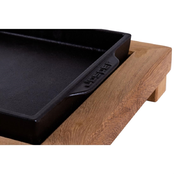 Josper Iroko Wood Support for Basalt Dish 53x22cm for DX472 DX466 DX460 (Direct)
