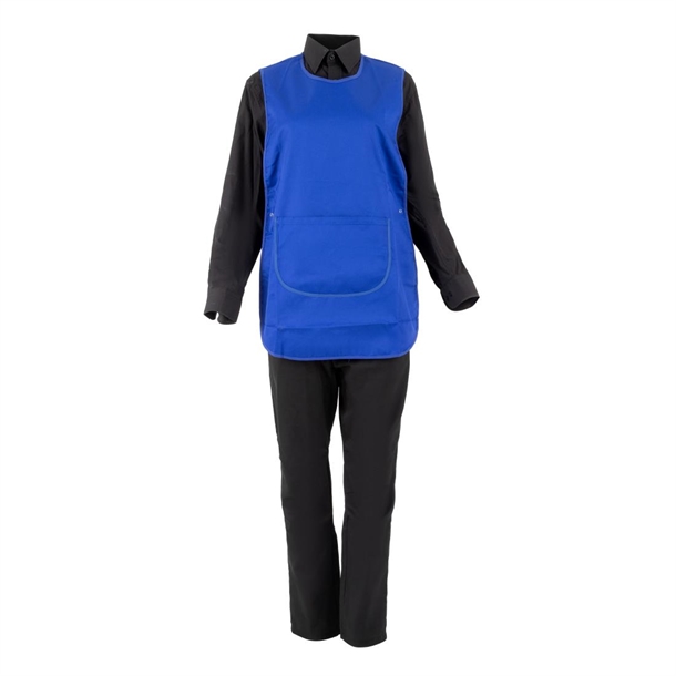 Whites tabberd met zak royal blue universele maat