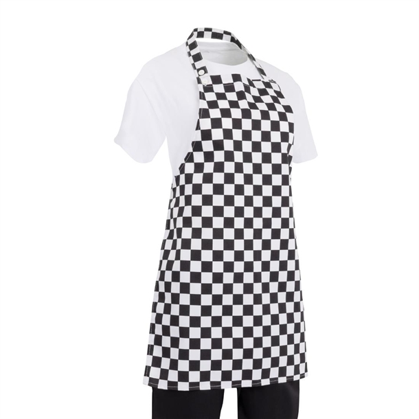 Whites Childrens Black & White Check Apron