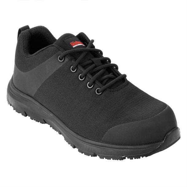 Slipbuster Ironis Safety Trainer Flyknit Polyester Mesh Black - UK 10.5 EU 45