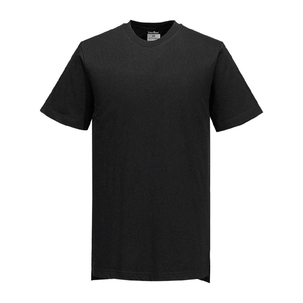 Portwest Black Chef Cotton Mesh Air T-Shirt - Size XL