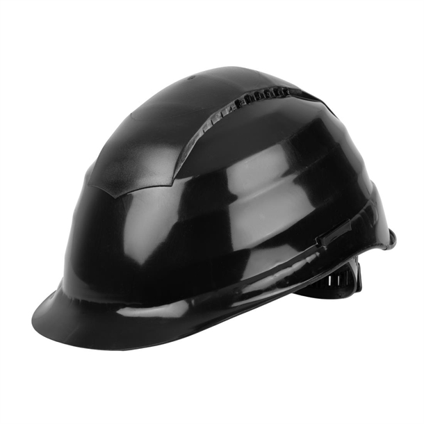 Rockman C3 Vented Coloured Helmet Black - One Size (Direct)