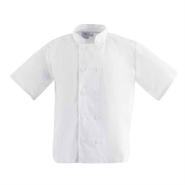 Nisbets Essentials Unisex Chef Jacket White (2 Pack)