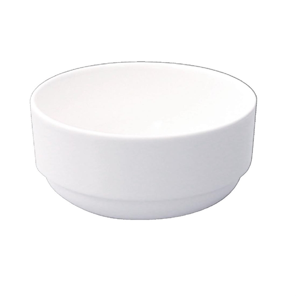Alchemy White Consomme Bowl Unhandled - 10oz (Box 24) (B2B)