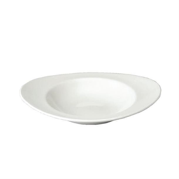 White Oval Soup Plate - 9" (Box 12) (B2B)