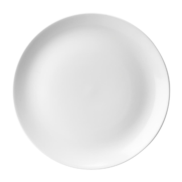 White Evolve Coupe Plate - 10 1/4" (Box 12) (B2B)