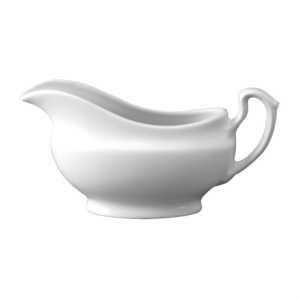 White Mini Sauce Boat (Box 6) (B2B)