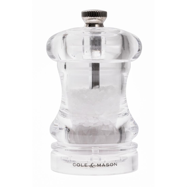 Cole & Mason Capstan Acrylic Salt Mill - 85mm