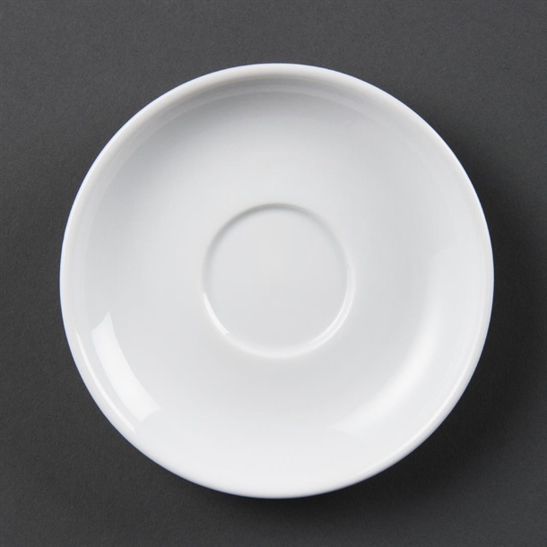 Soucoupes pour tasses à expresso Olympia Whiteware (lot de 12)