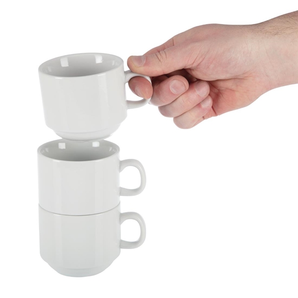Platillos Apilables Olympia Nextday Catering Cb468 - Pack De 12 Unidades, 7 Oz, Para Servicio De Comida Y Catering